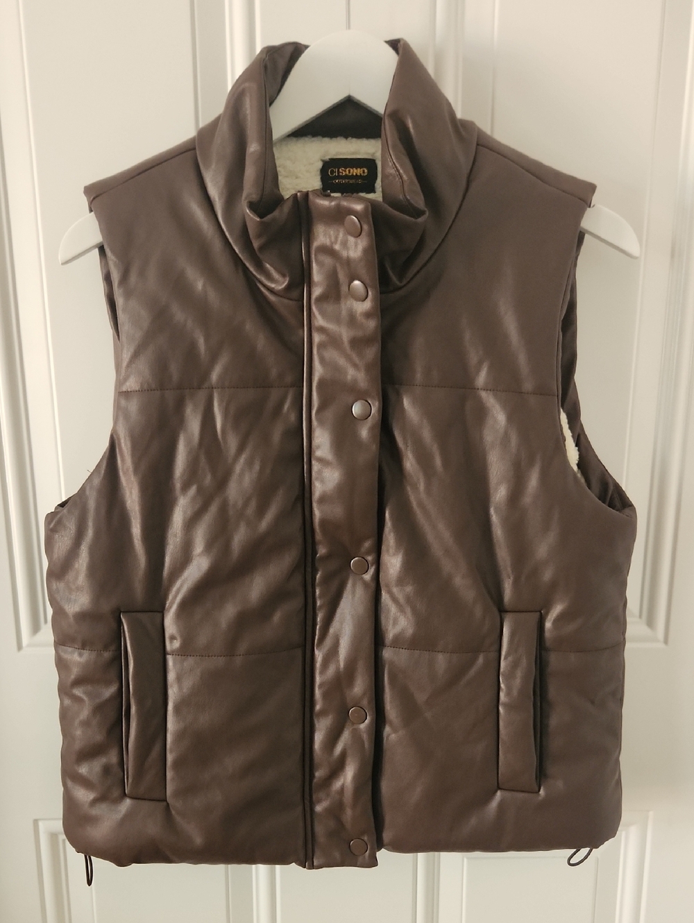 Faux Leather Vest